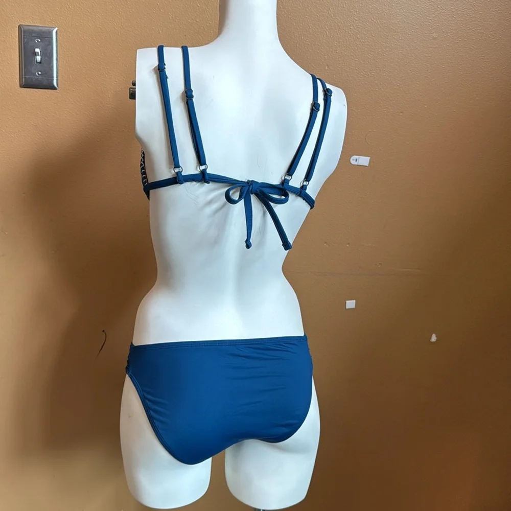 Lucky Brand Junior's Stitch in Time Triangle Bikini Top